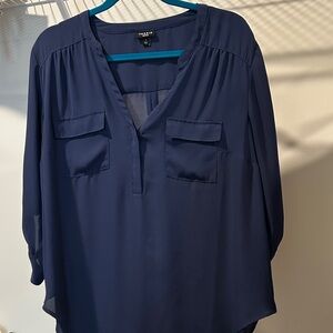 Torrid Navy Blue Blouse
